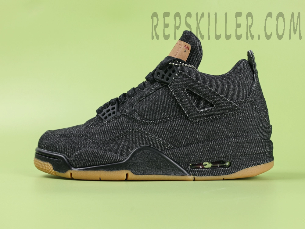 Levis X Air Jordan 4 Black Denim