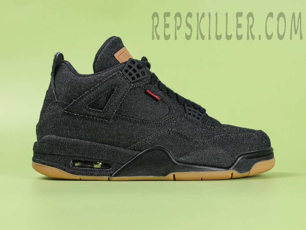 Levis X Air Jordan 4 Black Denim