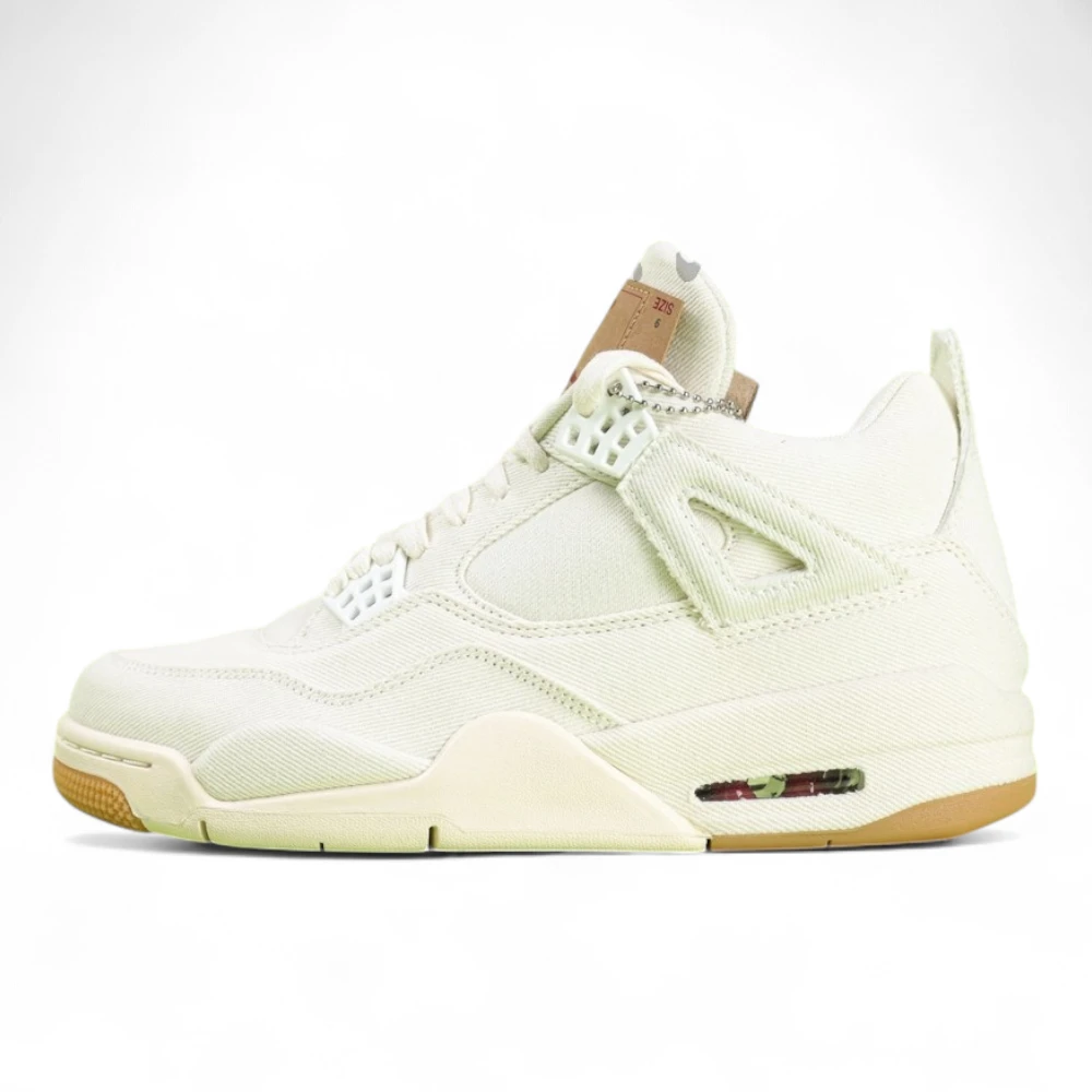 Levis X Air Jordan 4 Retro White Denim