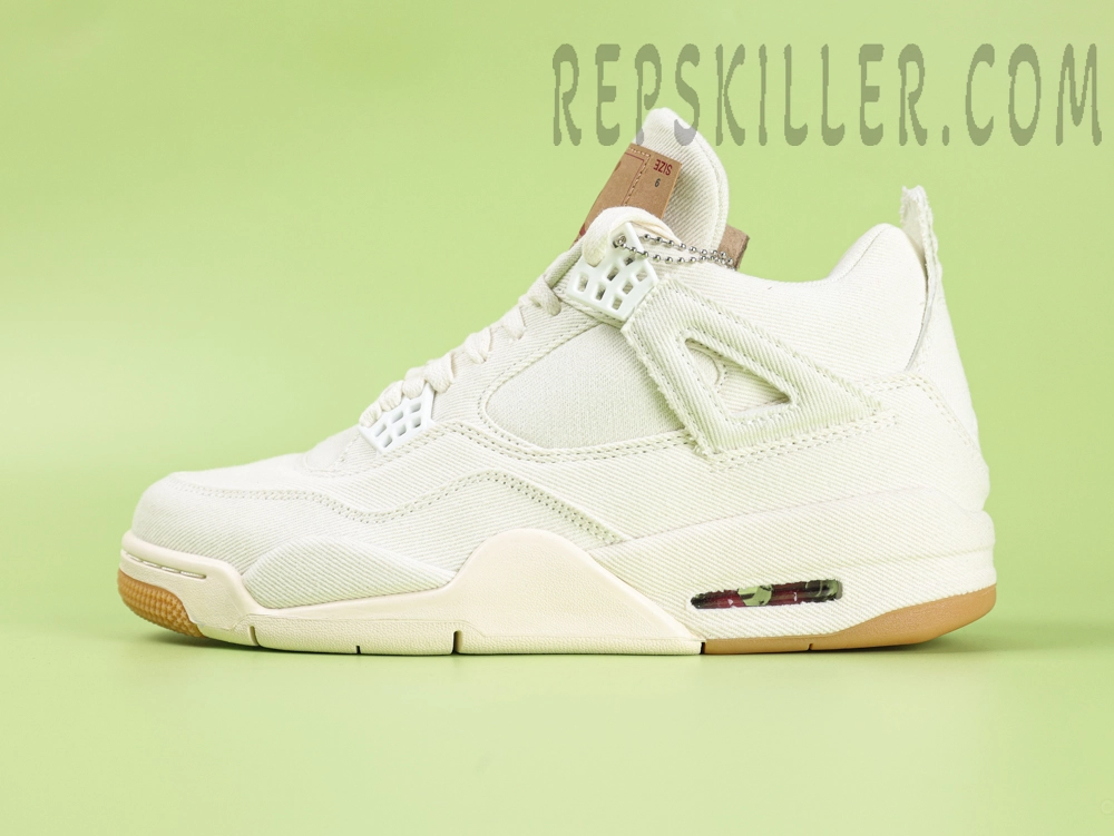 Levis X Air Jordan 4 Retro White Denim