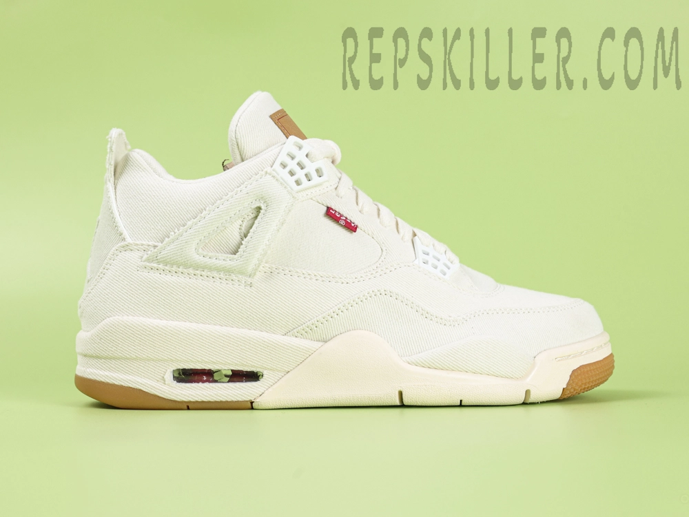 Levis X Air Jordan 4 Retro White Denim