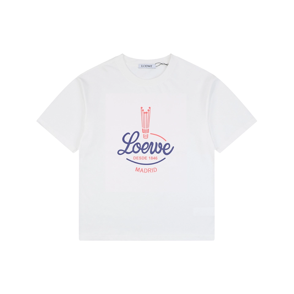 Loewe-1846-Feather-Logo-T-Shirt5.jpg.webp Loe 1846 Feather Logo T Shirt