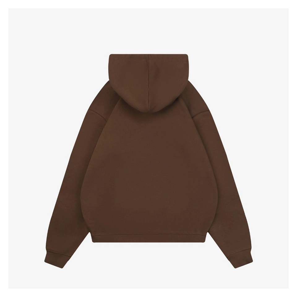 L Anagram Grid Rubber Print Hoodie