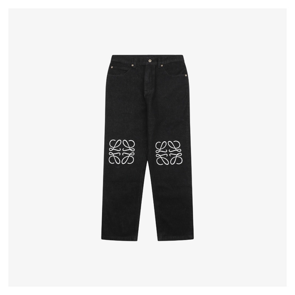 Loewe-Anagram-Knee-Panel-Denim-Jeans1.jpeg.webp L Anagram Knee Panel Denim Jeans