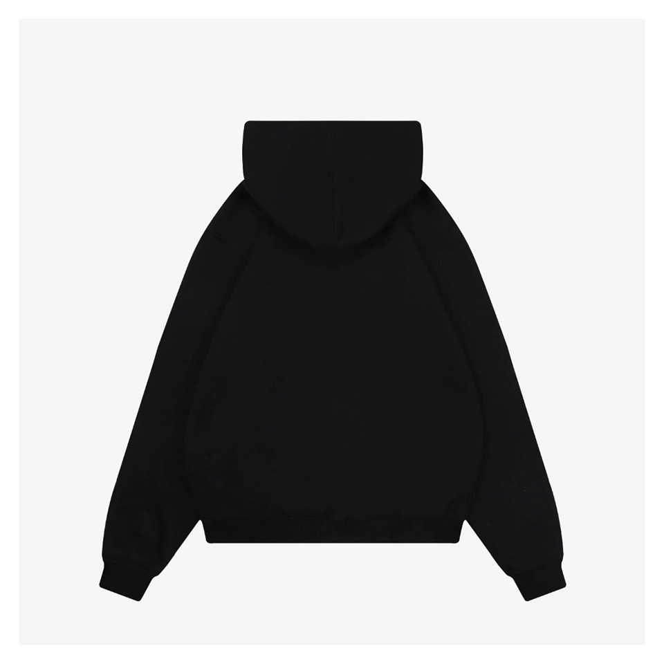 L Blue Anagram Embroidered Hoodie