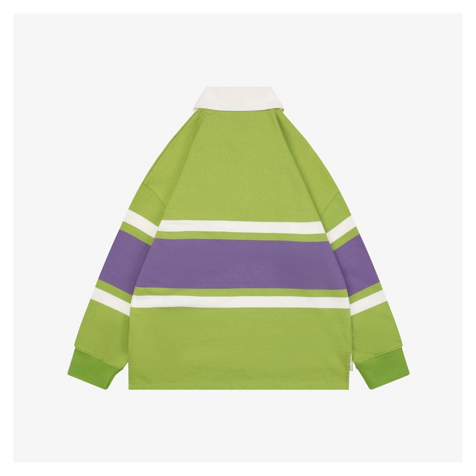 Loewe-Color-Block-Striped-Polo-Sweatshirt11.jpeg.webp L Color Block Striped Polo Sweatshirt