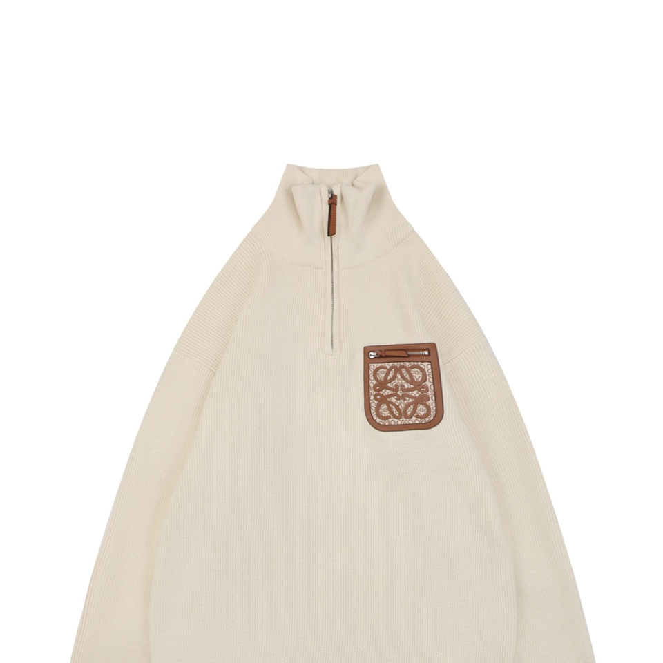 Loewe-Faux-Pocket-Anagram-Half-Zip-Knit-Sweater4.jpeg.webp L Faux Pocket Anagram Half Zip Knit Sweater