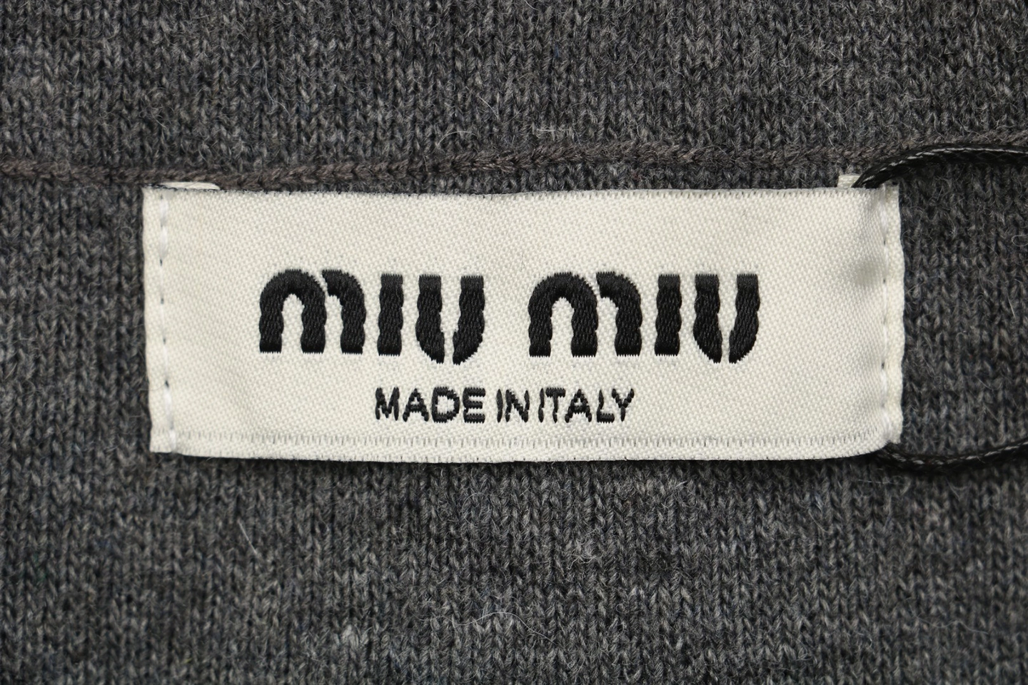 Mm Color Block Polo Collar Wool Sweater
