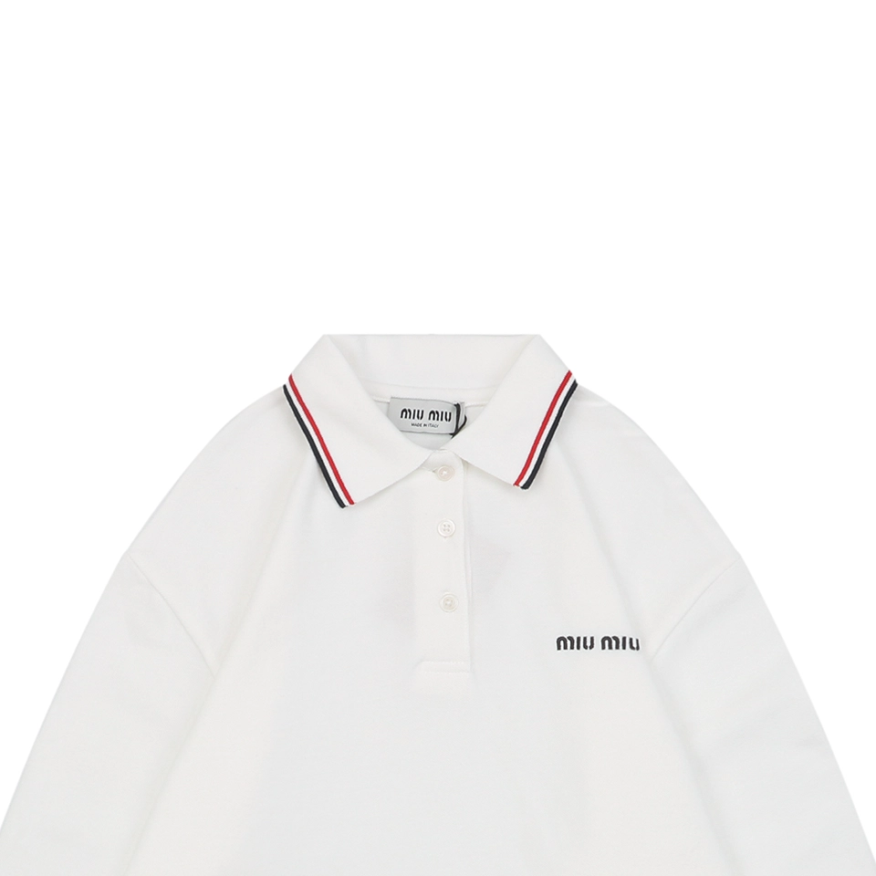 Mm Contrast Tipped Logo Polo Shirt