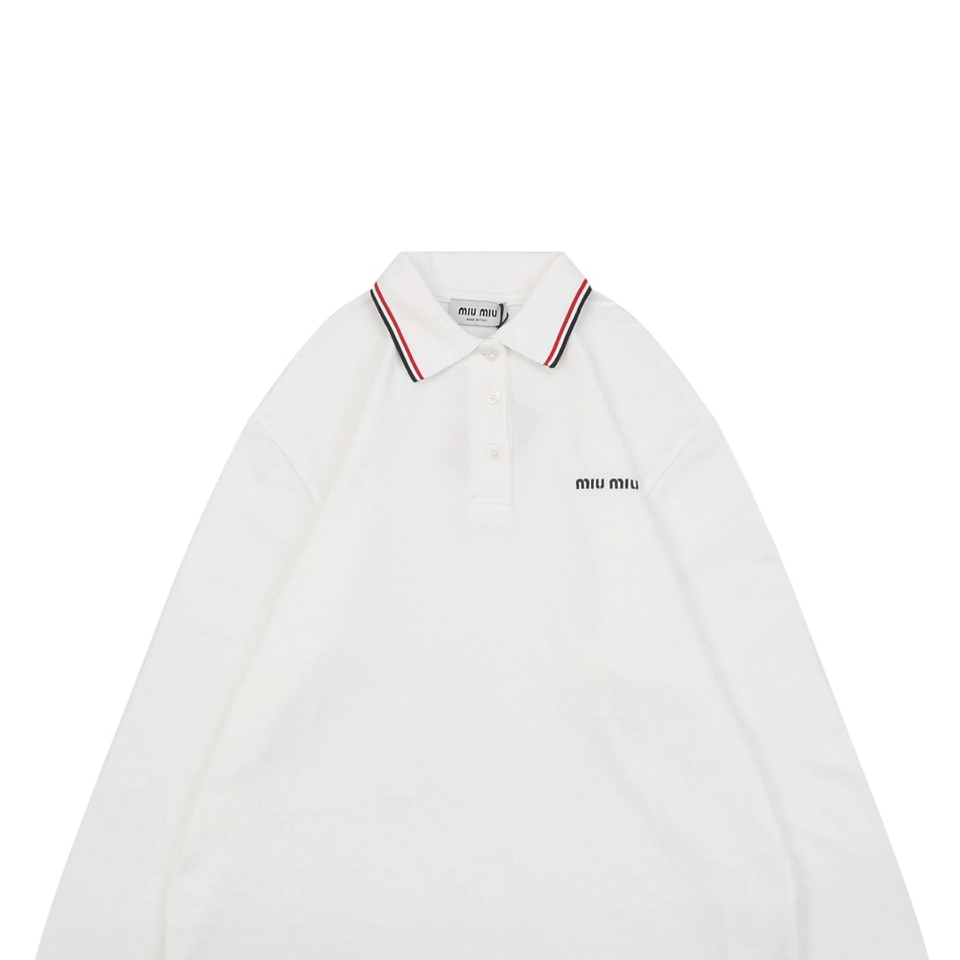 Mm Contrast Tipped Logo Polo Shirt