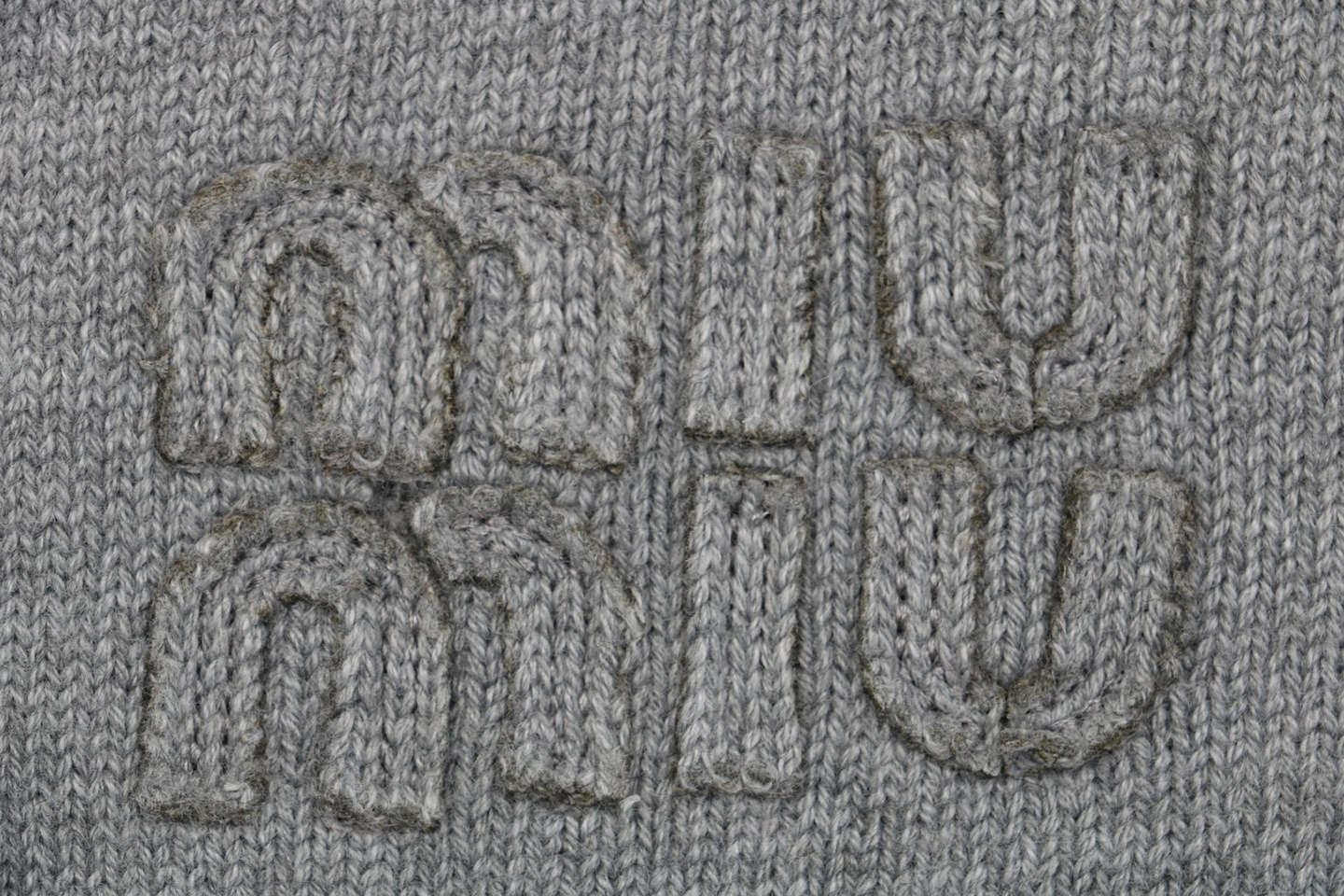 Mm Grey Knit Button Jacket