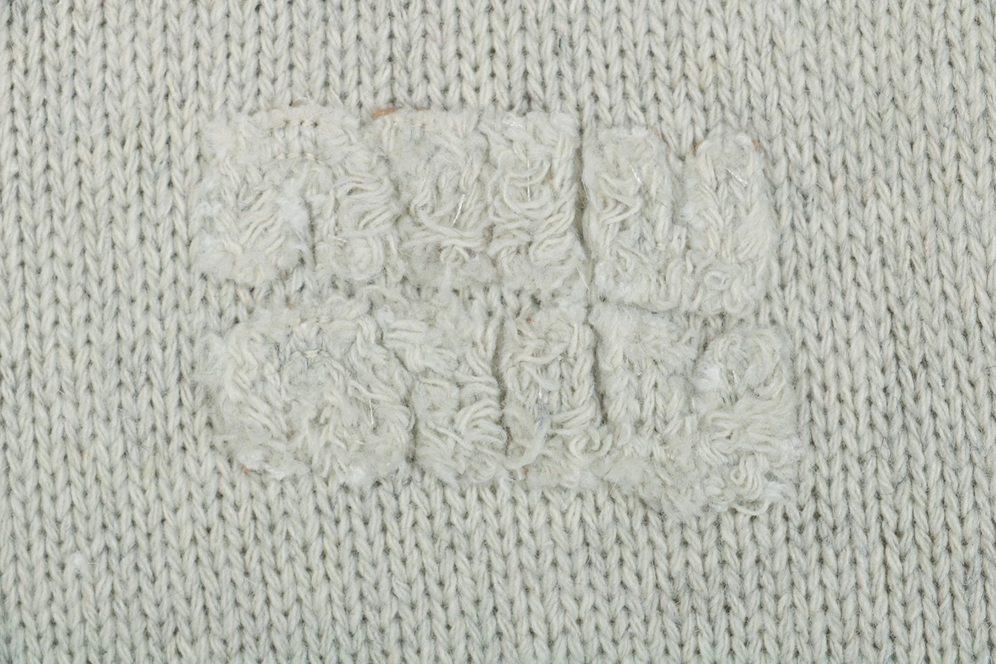 Mm Heather Grey Wool Blend Knit Zip Jacket