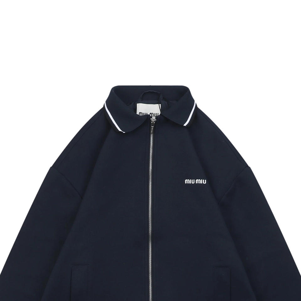 Mm Logo Collar Zip Jacket