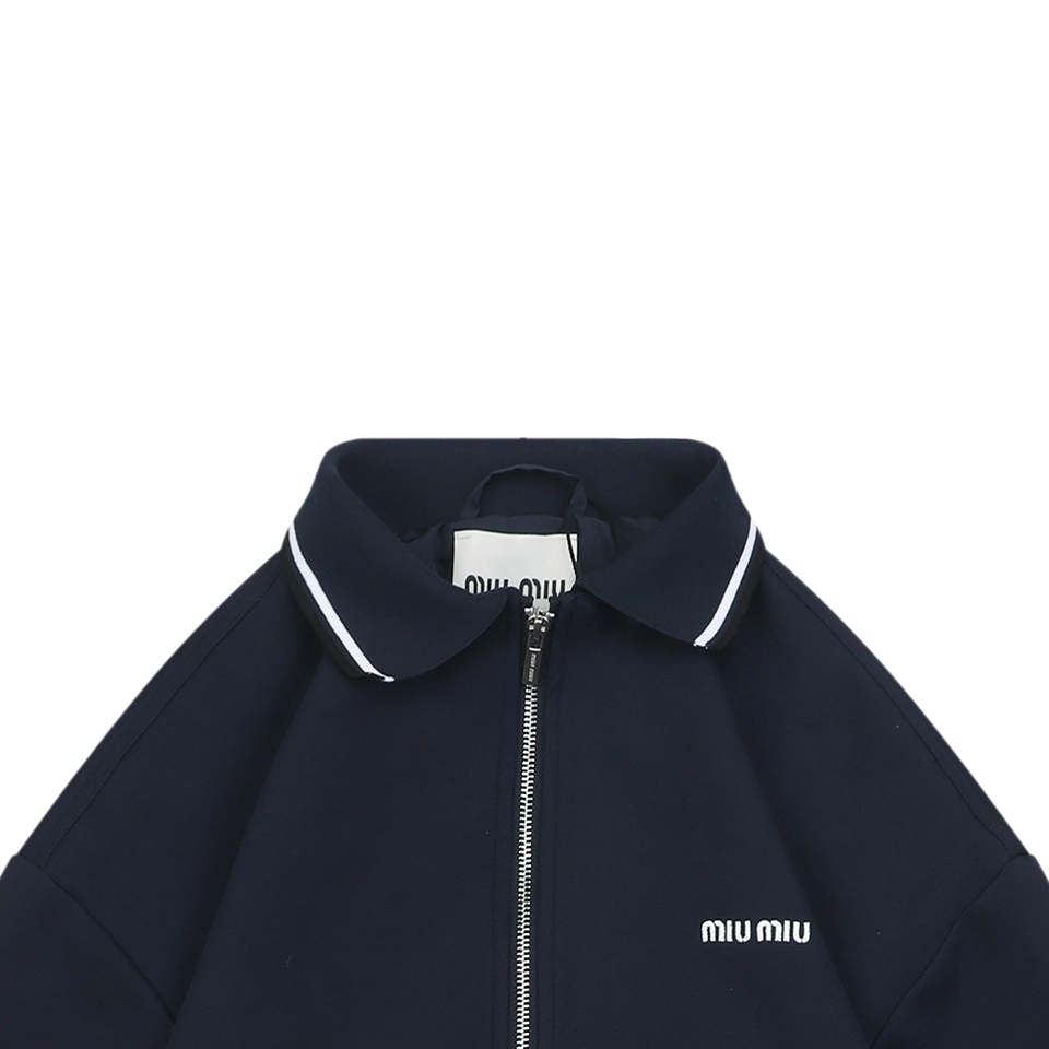 Mm Logo Collar Zip Jacket