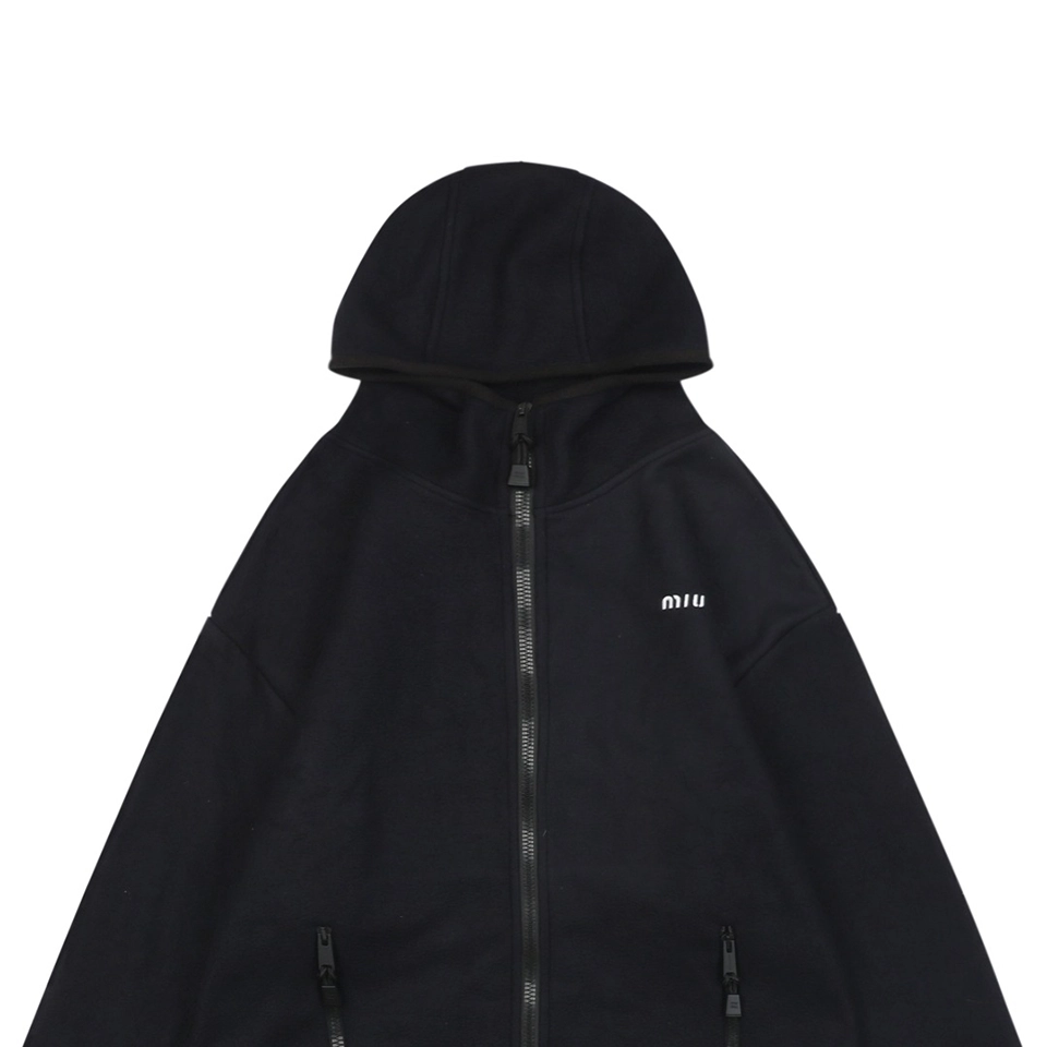Mm Logo Fleece Hoodie Jacket