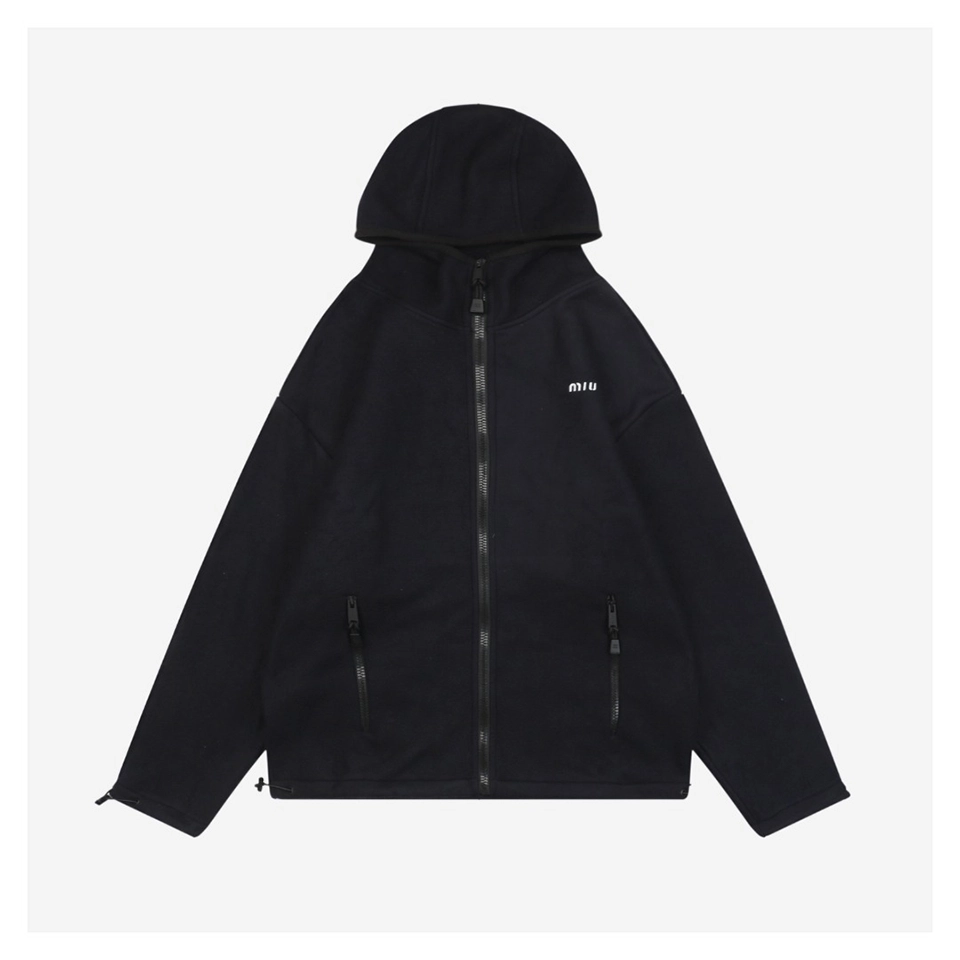 Mm Logo Fleece Hoodie Jacket
