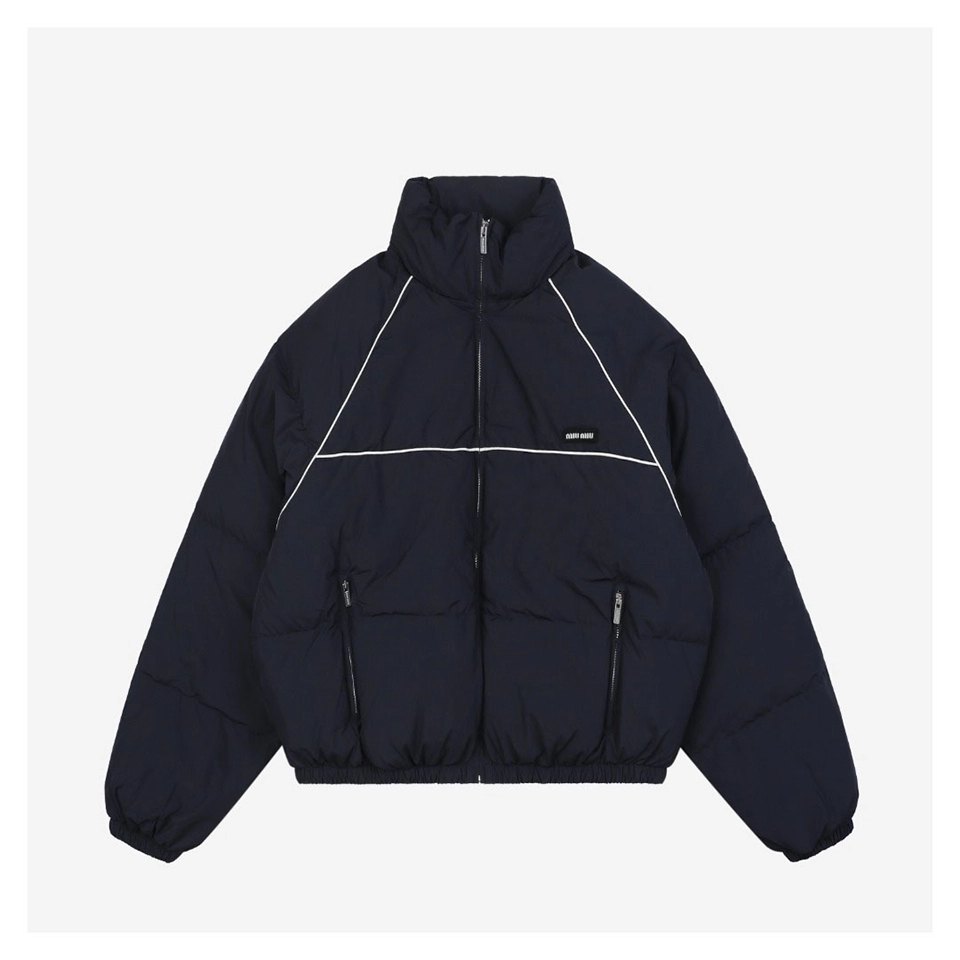 Mm Panel Puffer Jacket Navy