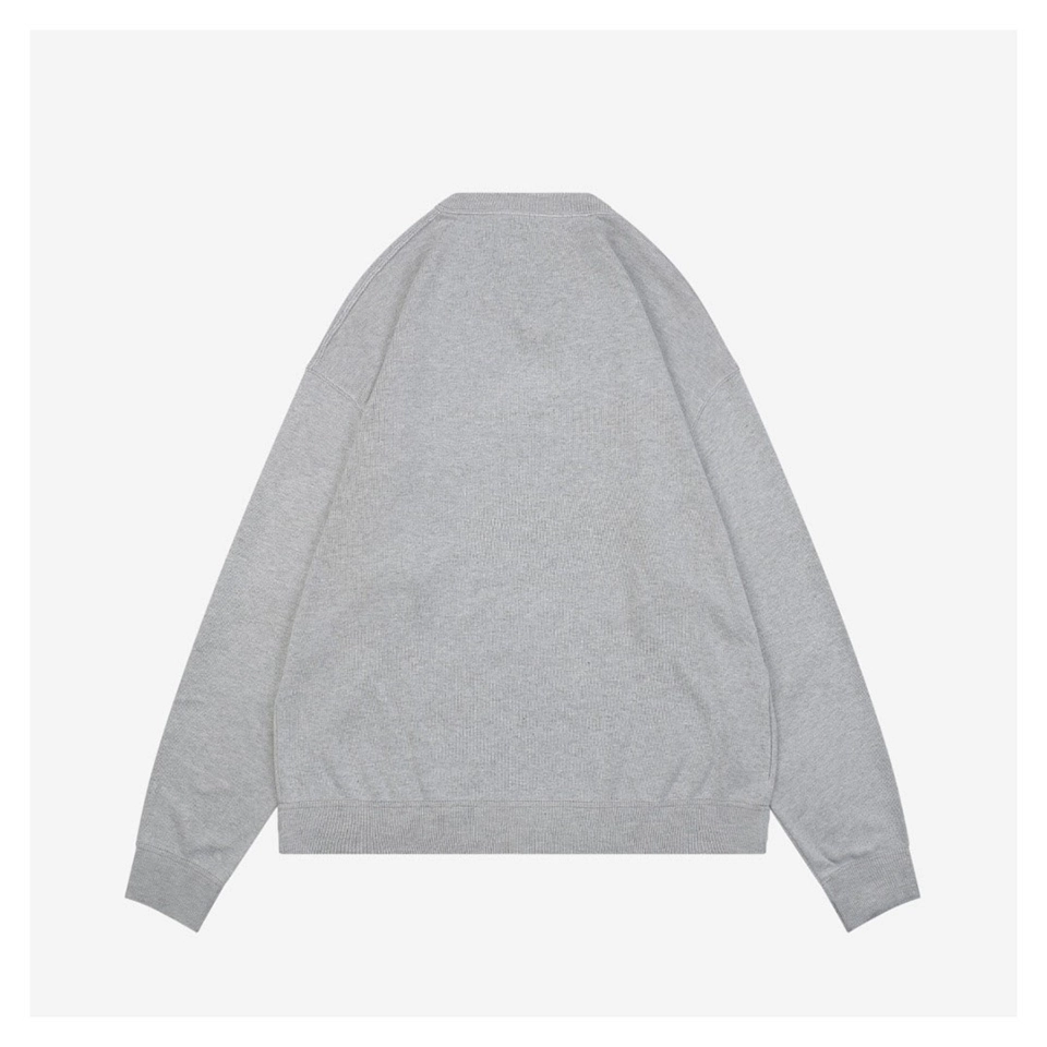 Mm Small Logo Grey Crewneck Sweater