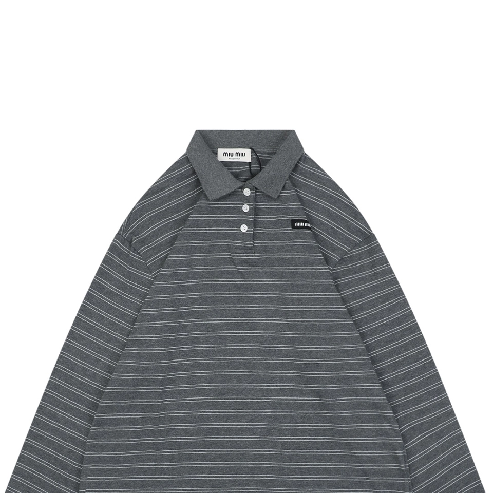 MM-Striped-Logo-Patch-Polo-Shirt-GreyBlack5.jpeg.webp Mm Striped Logo Patch Polo Shirt Grey Black