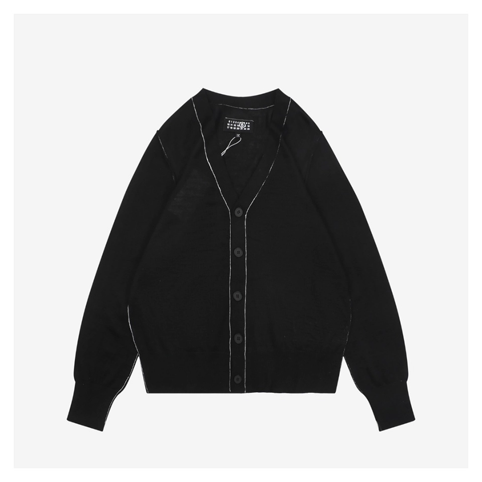 Maison-Margiela-Contrast-Stitch-V-Neck-Cardigan9.jpeg.webp Maison Margiela Contrast Stitch V Neck Cardigan