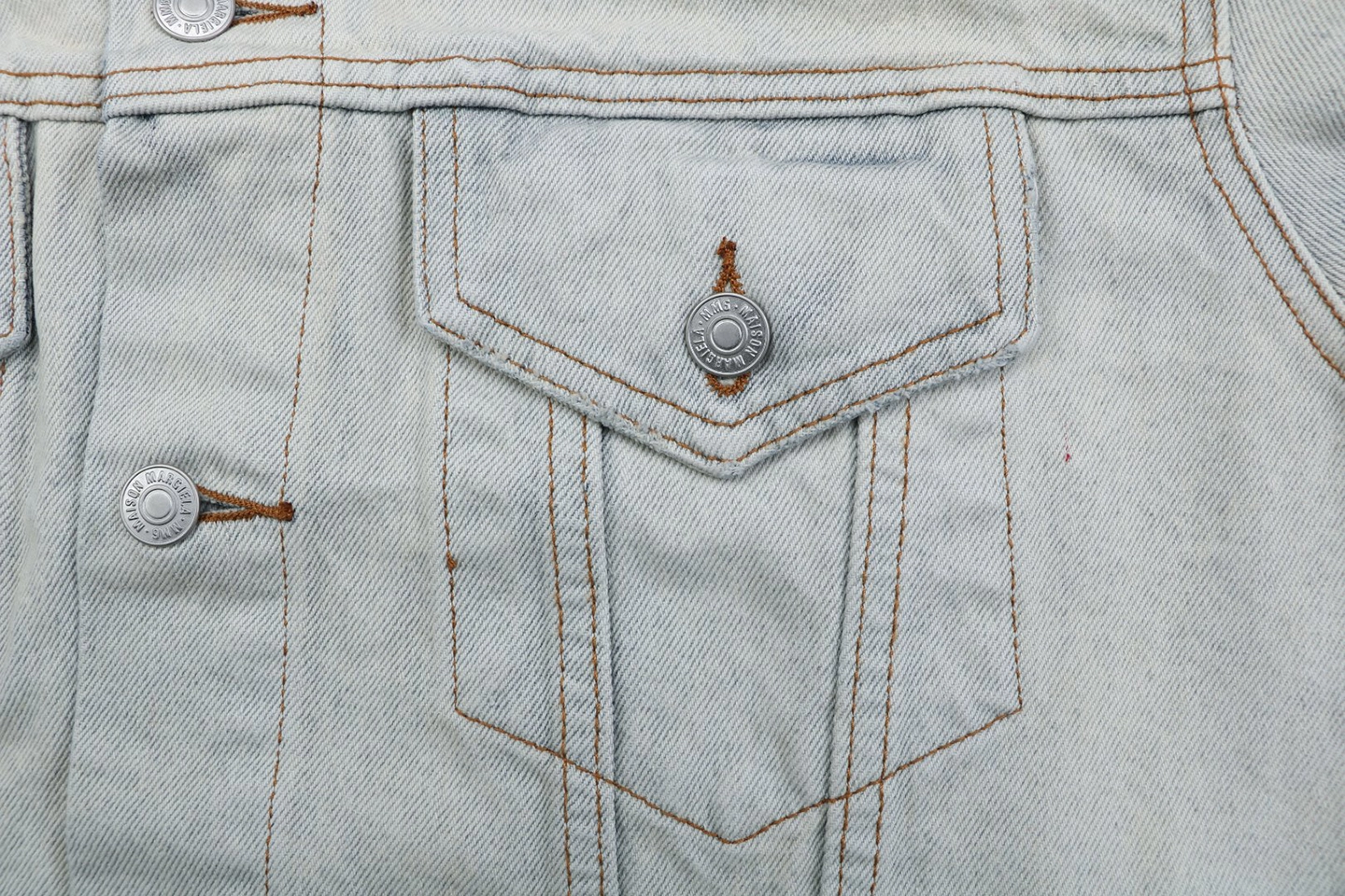 Maison Margiela Detachable Collar Vintage Wash Denim Jacket