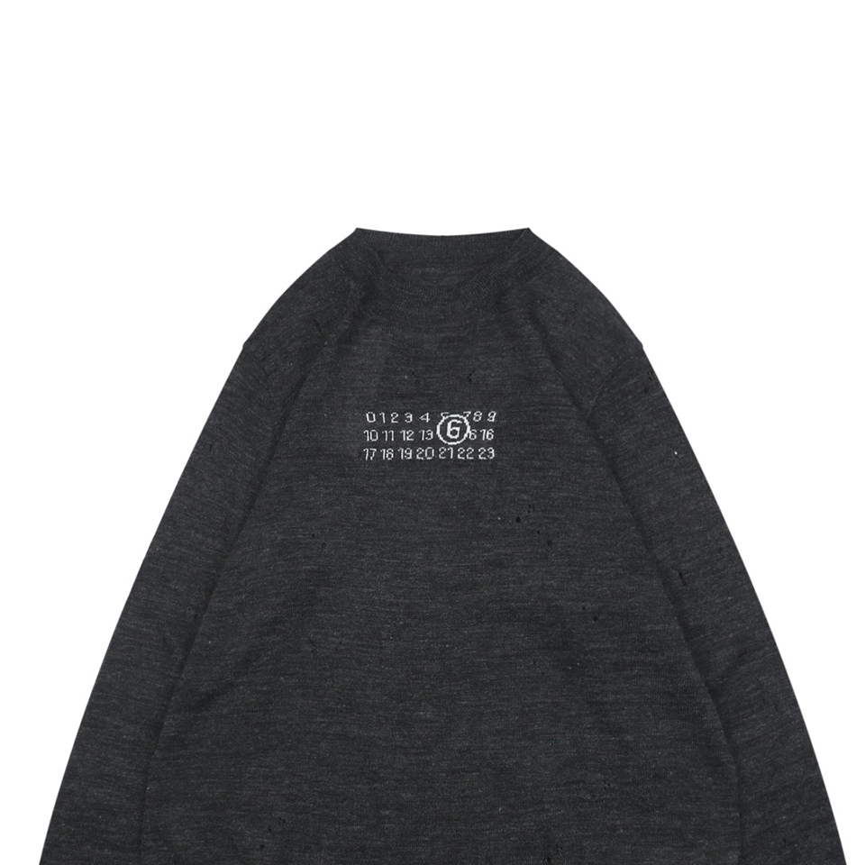 Maison-Margiela-Distressed-Number-6-Crewneck-Sweater5.jpeg.webp Maison Margiela Distressed Number 6 Crewneck Sweater