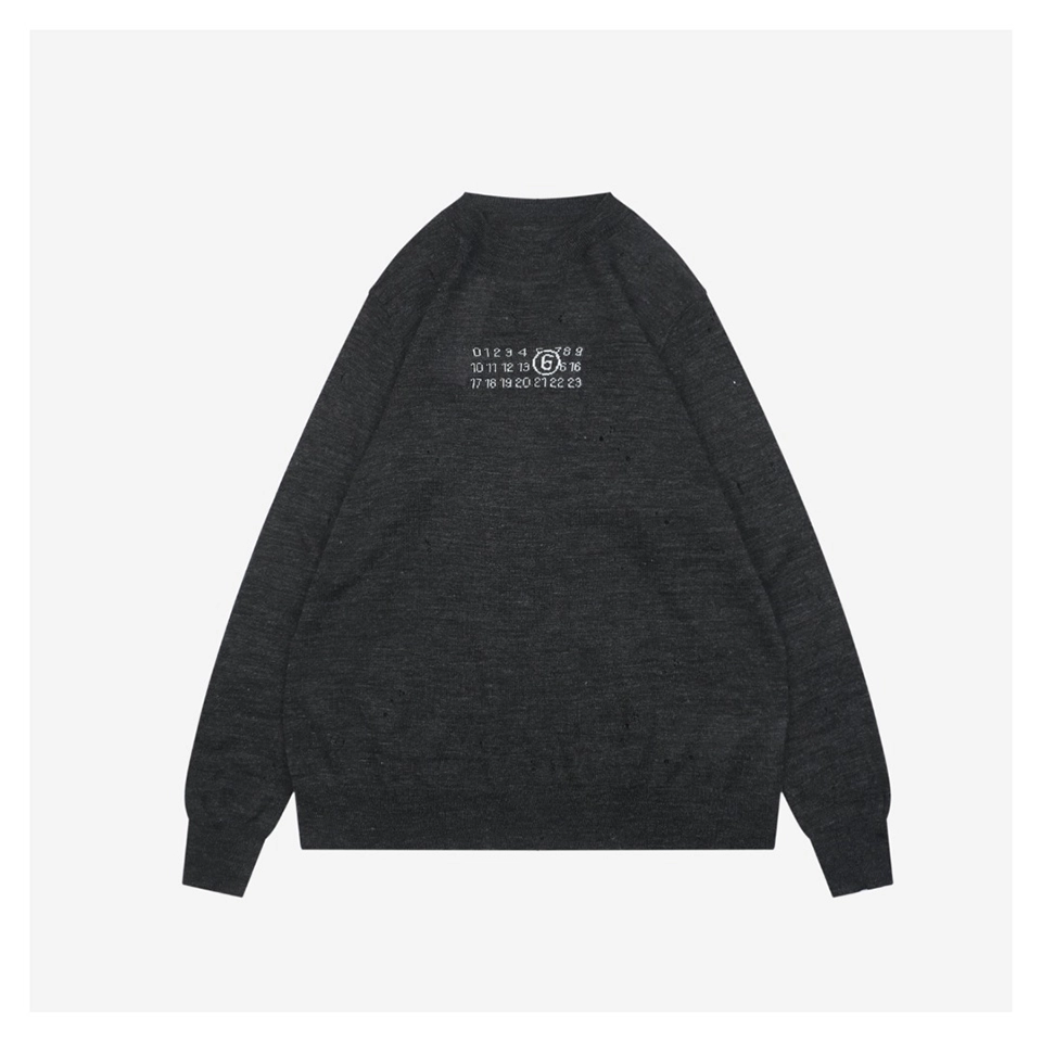 Maison-Margiela-Distressed-Wool-Crewneck-Sweater-in-Charcoal-Grey9.jpeg.webp Maison Margiela Distressed Wool Crewneck Sweater In Charcoal Grey