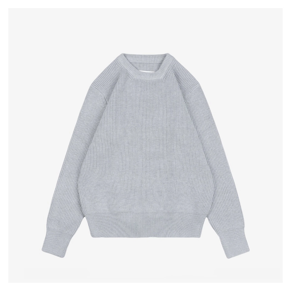 Maison Margiela Four Stitches Solid Knit Crewneck Sweater