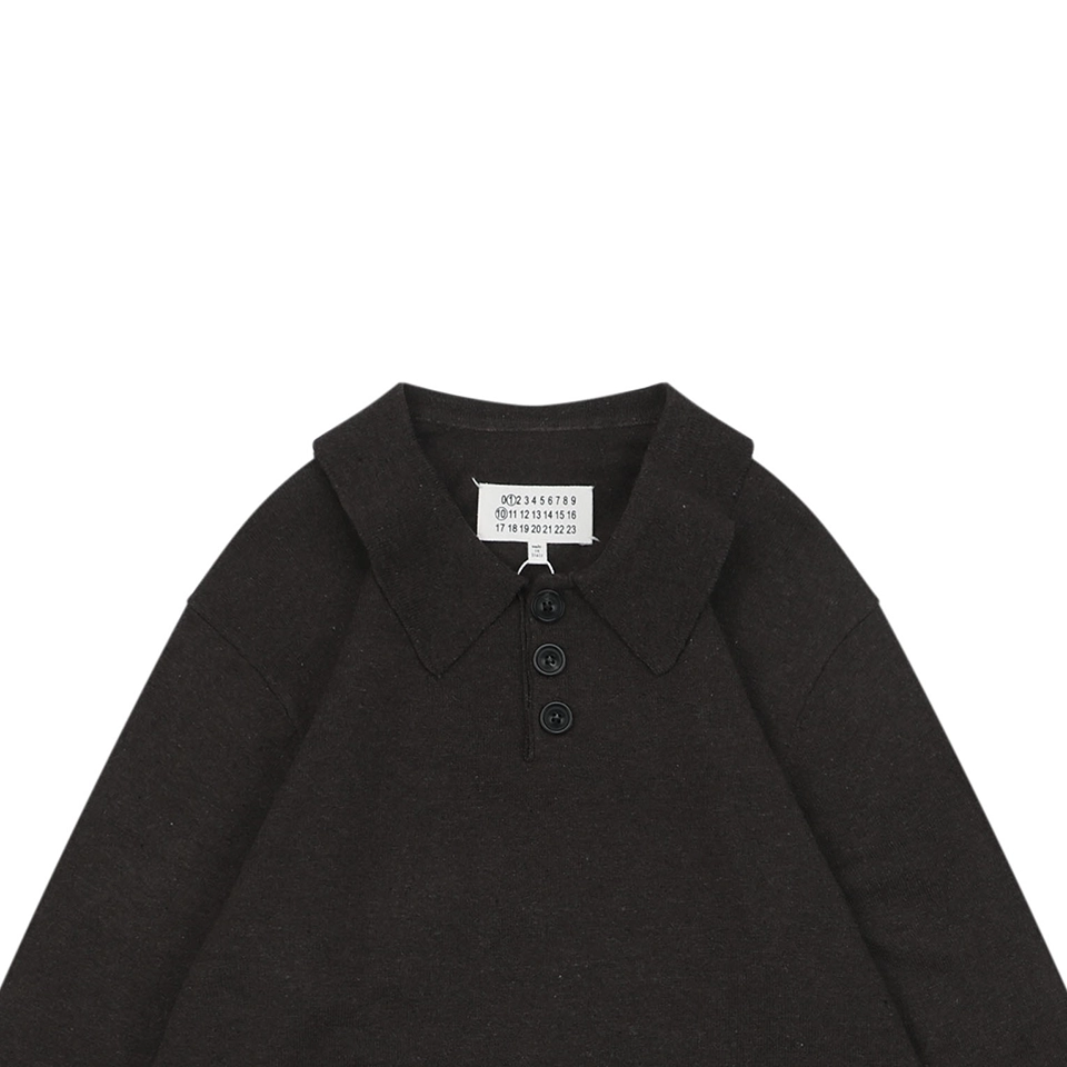 Maison-Margiela-Suede-Patch-Wool-Polo-Sweater3.jpeg.webp Maison Margiela Suede Patch Wool Polo Sweater