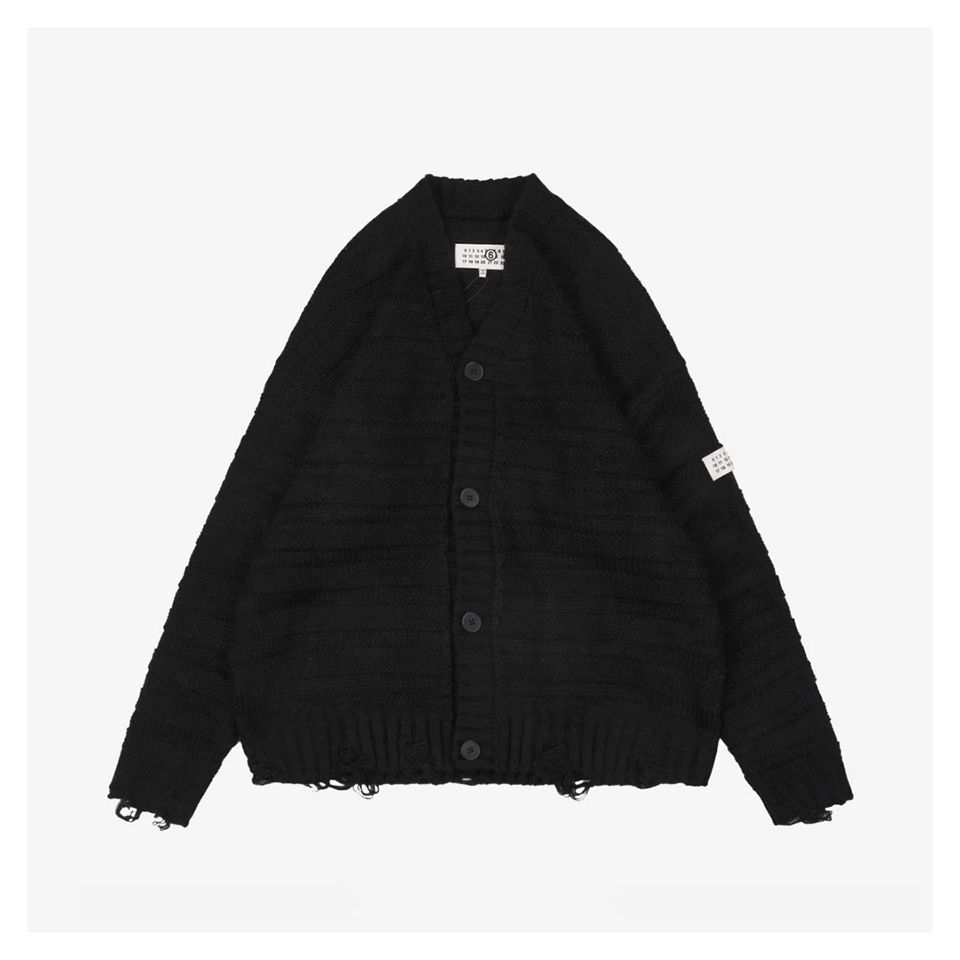 Maison-Margiela-Wool-Blend-Distressed-Cardigan8.jpeg.webp Maison Margiela Wool Blend Distressed Cardigan