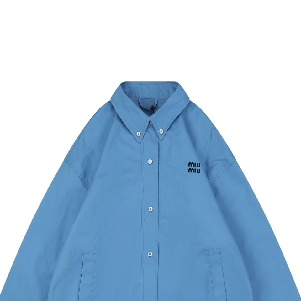 Mm Embroidered Logo Poplin Jacket
