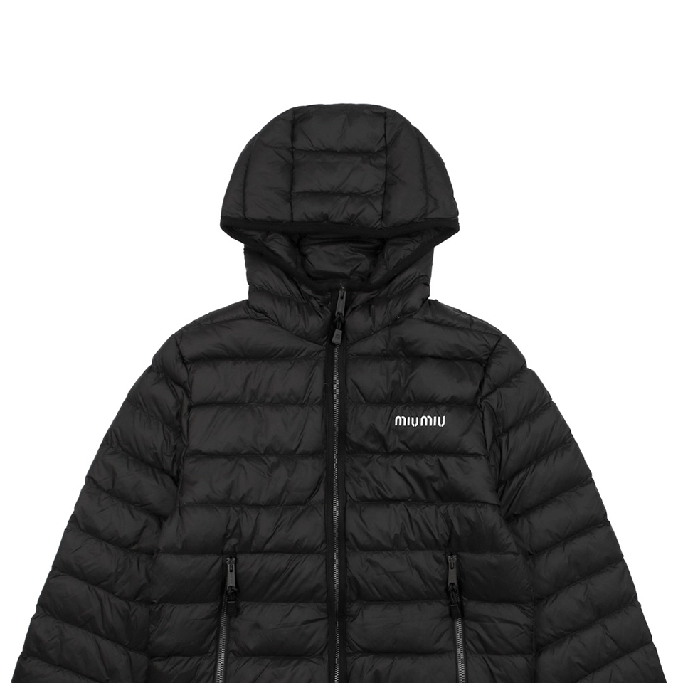 Mm Hooded Down Black Jacket
