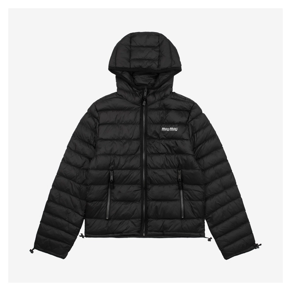 Mm Hooded Down Black Jacket
