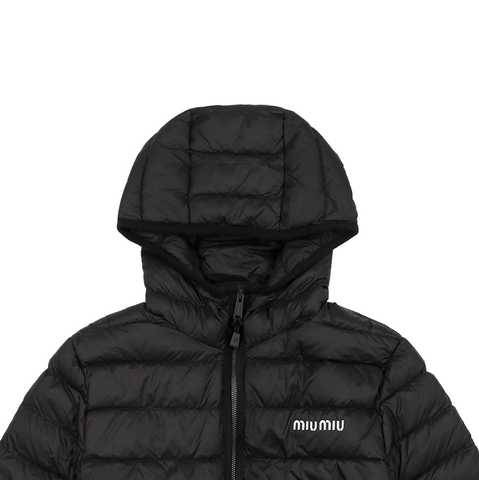 Mm Hooded Down Black Jacket