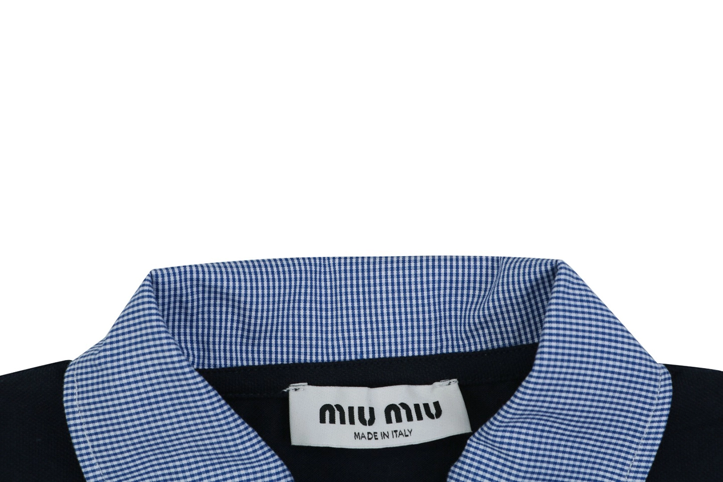 Mm Layered Check Collar Polo Shirt