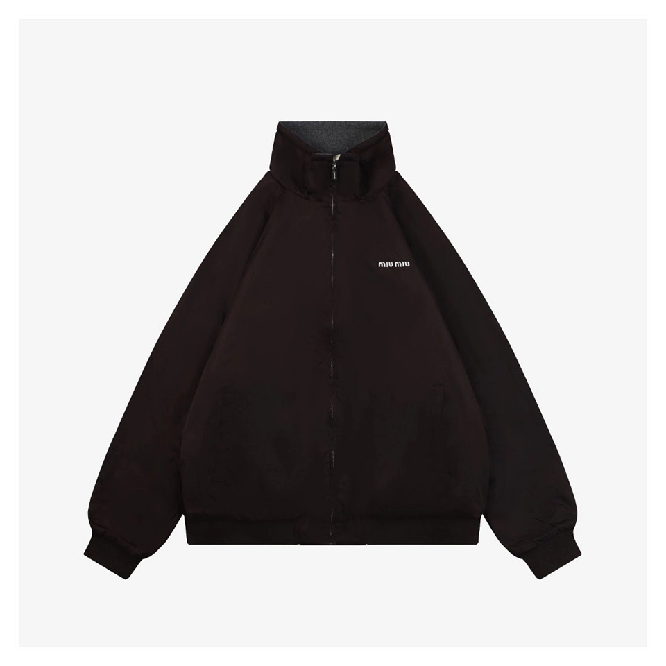 Mm Logo Half Zip Reversible Jacket