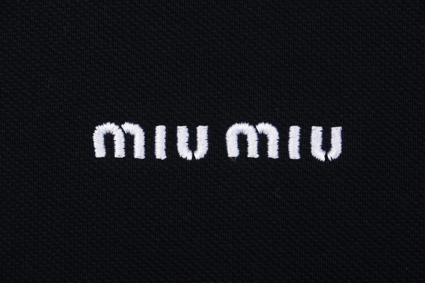 Mm Logo Trim Collar Knit Zip Jacket