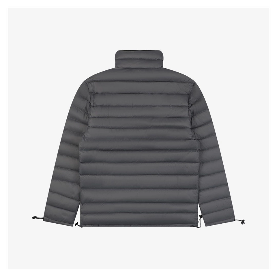 Mm Minimal Logo Stand Collar Quilted Down Jacket