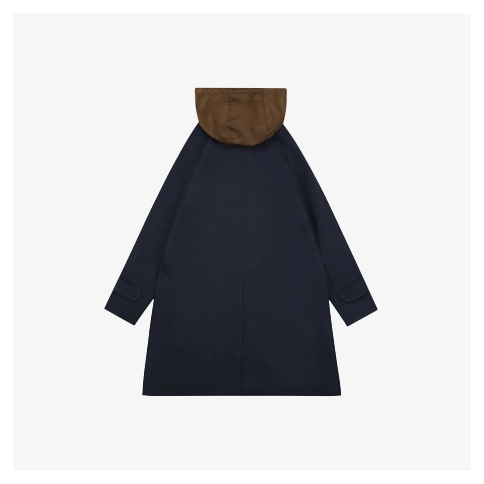 Mm Single Breasted Glossy Trench Coat