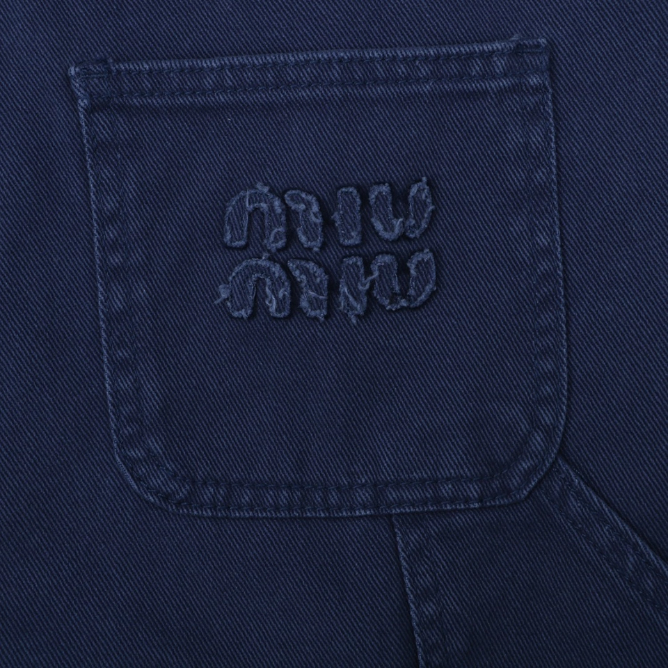 Mm Washed Blue Workwear Pants