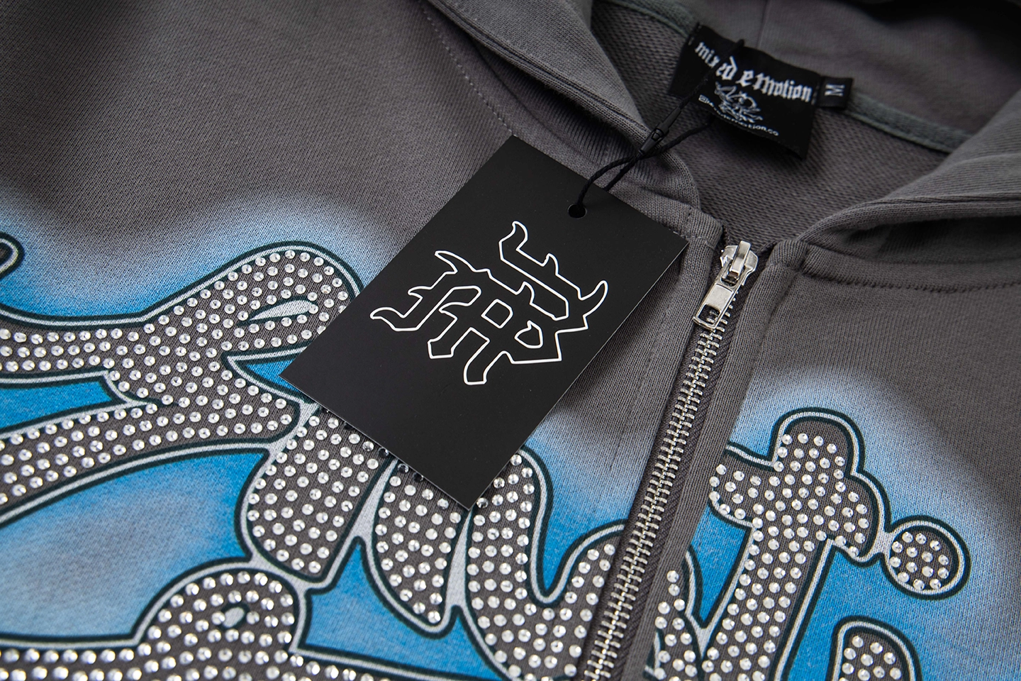 Mixed Emotion Angel Charcoal Hoodie