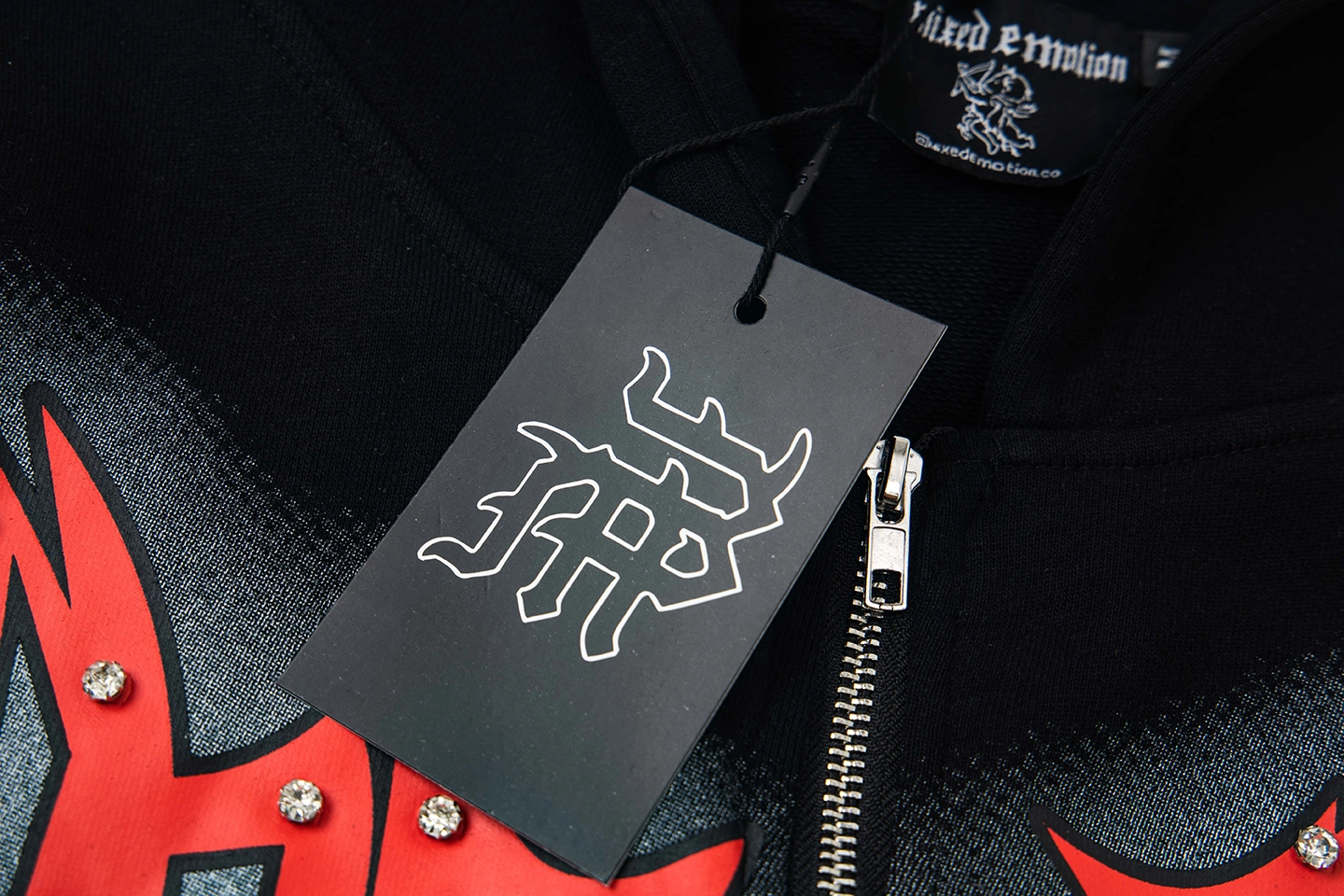 Mixed Emotion Love Over Fear Black Hoodie