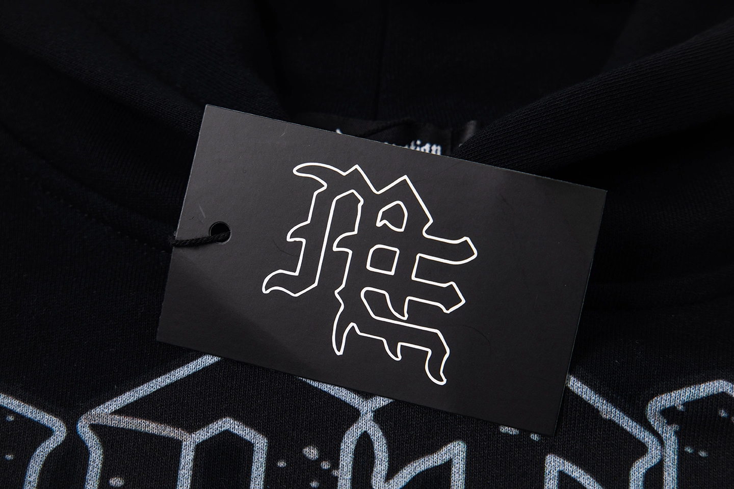 Mixed Emotion Marble Vision Black Hoodie