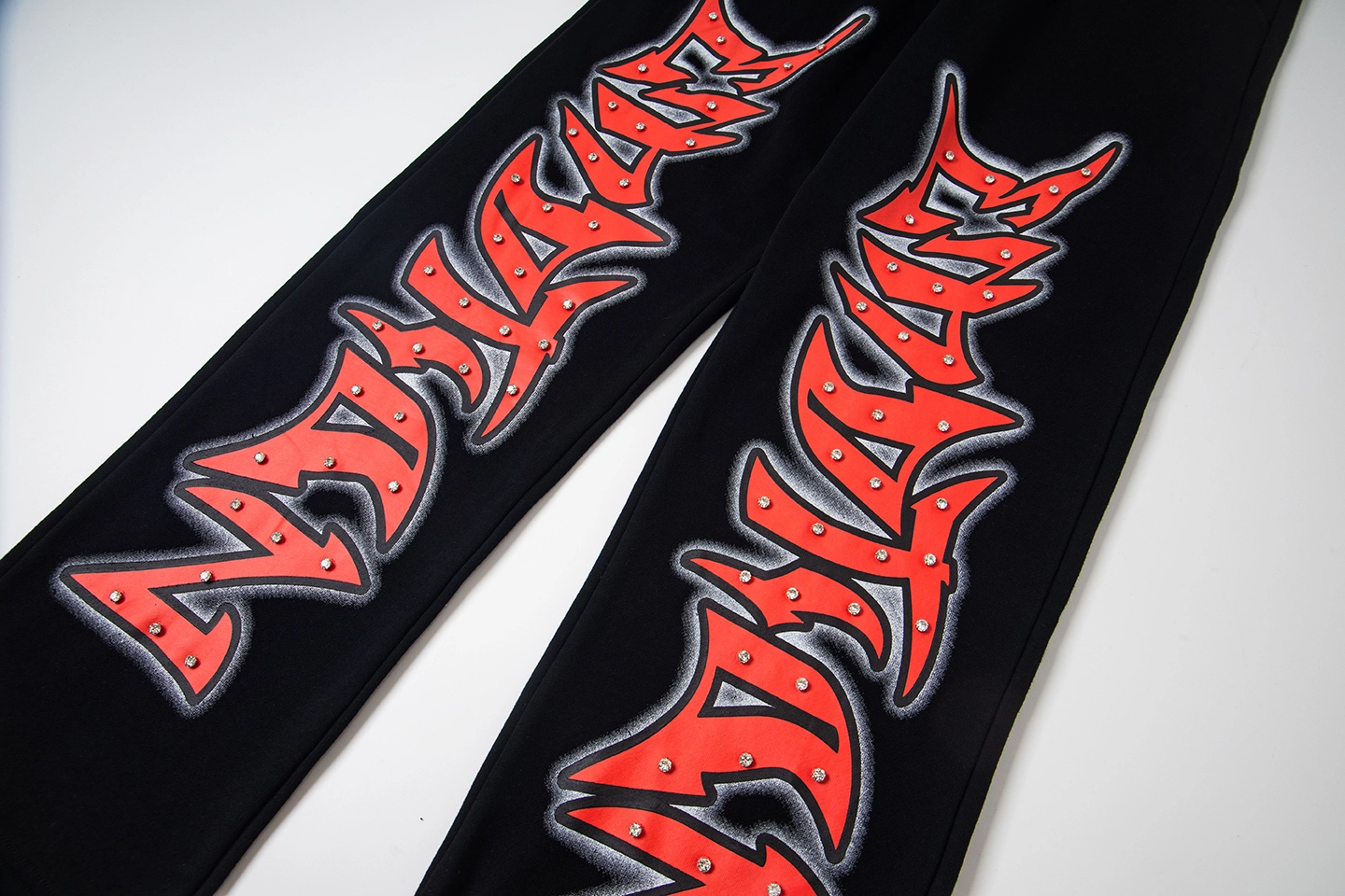 Mixed Emotion Starburst Logo Black Pants