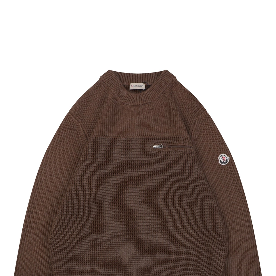 Moncler-Arm-Patch-Zip-Pocket-Crew-Neck-Knit-Sweater6.jpeg.webp Mxxcler Arm Patch Zip Pocket Crew Neck Knit Sweater