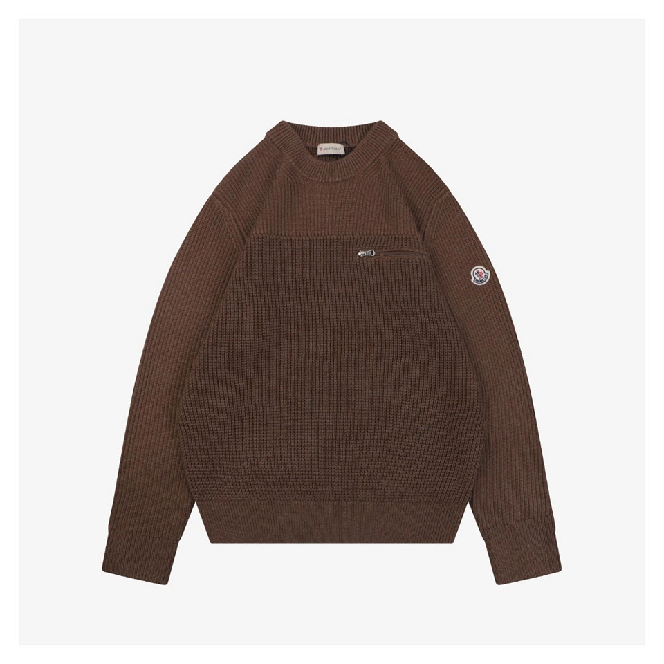 Moncler-Arm-Patch-Zip-Pocket-Crew-Neck-Knit-Sweater9.jpeg.webp Mxxcler Arm Patch Zip Pocket Crew Neck Knit Sweater