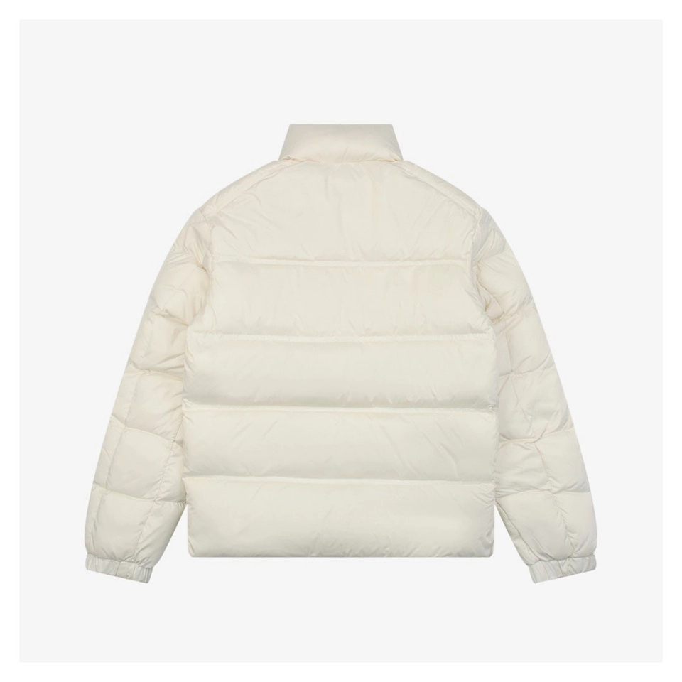 Mxxcler Bouvaque Tricolor Stripe Stand Collar Down Jacket