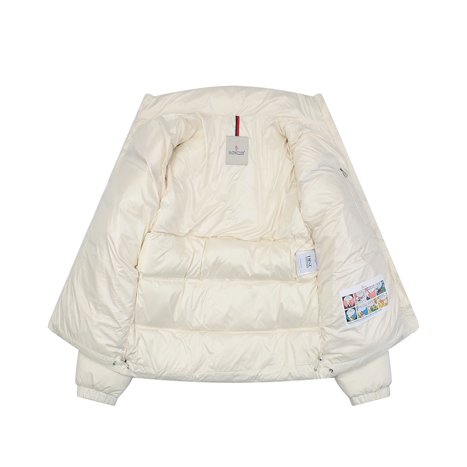 Mxxcler Bouvaque Tricolor Stripe Stand Collar Down Jacket