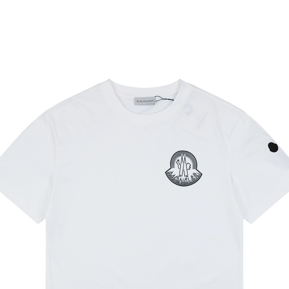 Mxxcler Outline Logo Cotton T Shirt