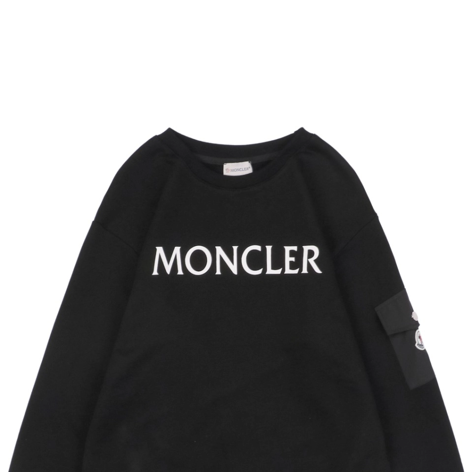 Mxxcler Pocket Sleeve Logo Crewneck Sweatshirt